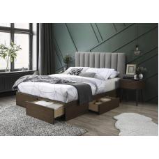 Кровать Halmar GORASHI (серый/орех) 160/200