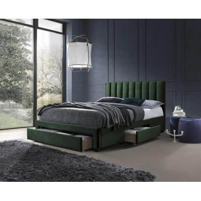 Кровать Halmar GRACE (темно-зеленый) 160/200
