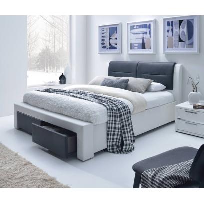 Кровать Halmar CASSANDRA-S (белый/черный) 140/200 Кровать Halmar CASSANDRA-S (белый/черный) 140/200